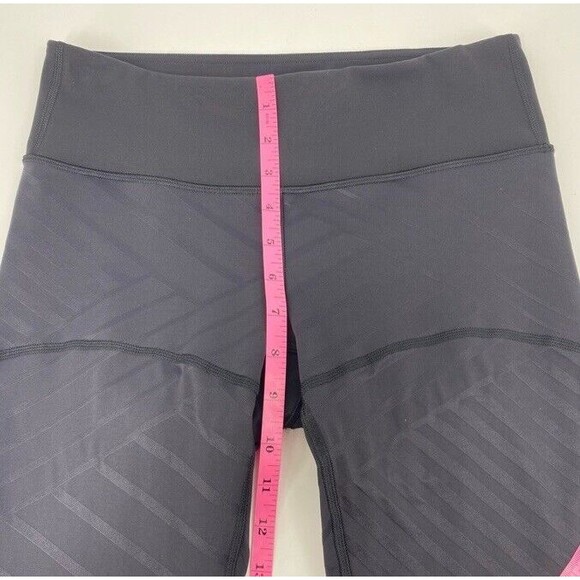 Lululemon Hot Like Agni Crop Full-On Luxtreme Mesh Leggings Black Size 6 EUC - Picture 10 of 12